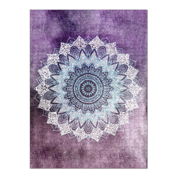 Puzzle Ravensburger "BOHOCHIC MANDALA IN PURPLE" artboxONE - Geometrie