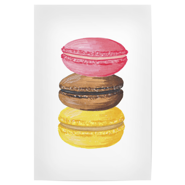 Poster 30x20 cm "Macaroons" artboxONE - Essen & Trinken