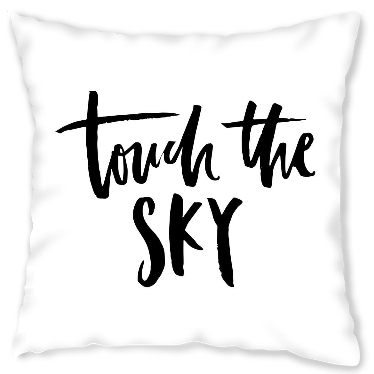 Design-Kissen "Touch The Sky" artboxONE - Typografie,Schwarzweiߟ,Liebe