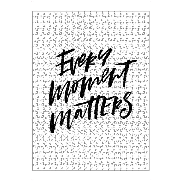 Puzzle Ravensburger "Every Moment Matters" artboxONE - Typografie,Schwarzweiß,Liebe