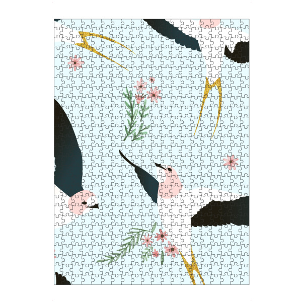 artboxONE Puzzle "Birds 3" artboxONE - Tiere - Vögel,Tiere,Illustration,Muster,Pastell,Blumen,Vögel,Frühling - Bild Vögel