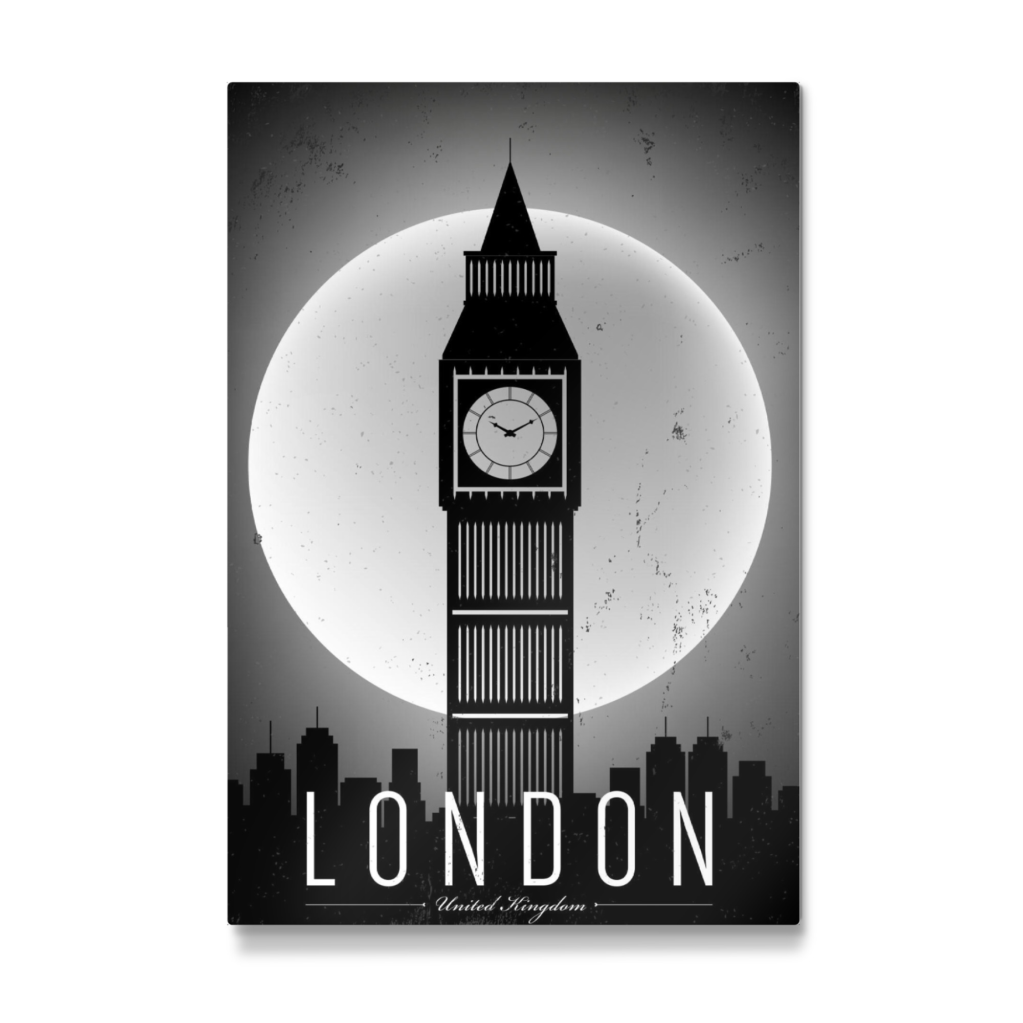 Galerie-Print "Black & White London England Night" 75x50 cm artboxONE