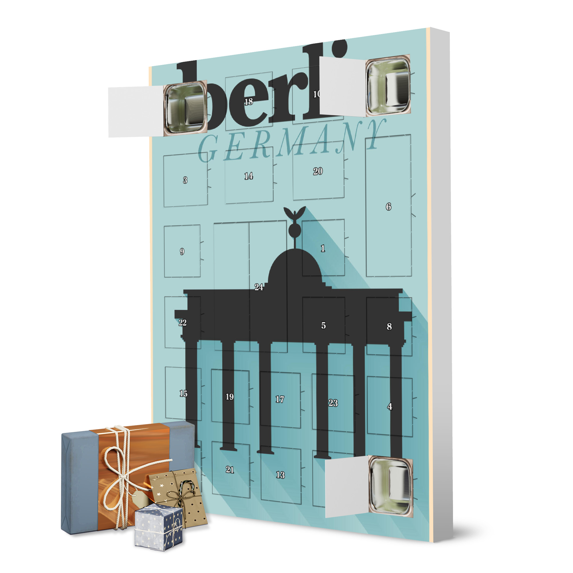 Adventskalender zum Selbstbefüllen Minimal Flat Berlin Germany artboxONE Adventskalender Städte