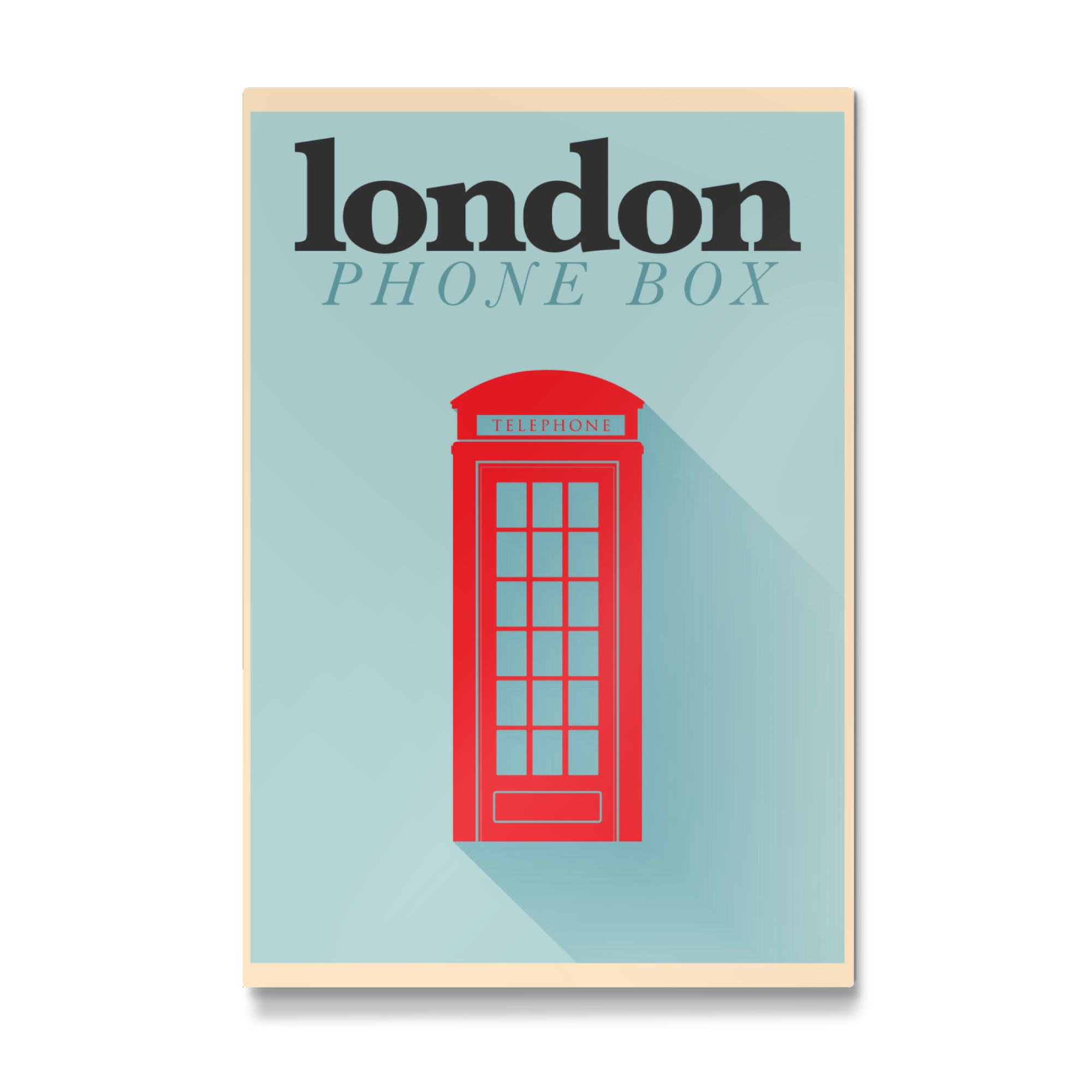 Galerie-Print "Minimal Flat Phone Box London" 30x20 cm artboxONE