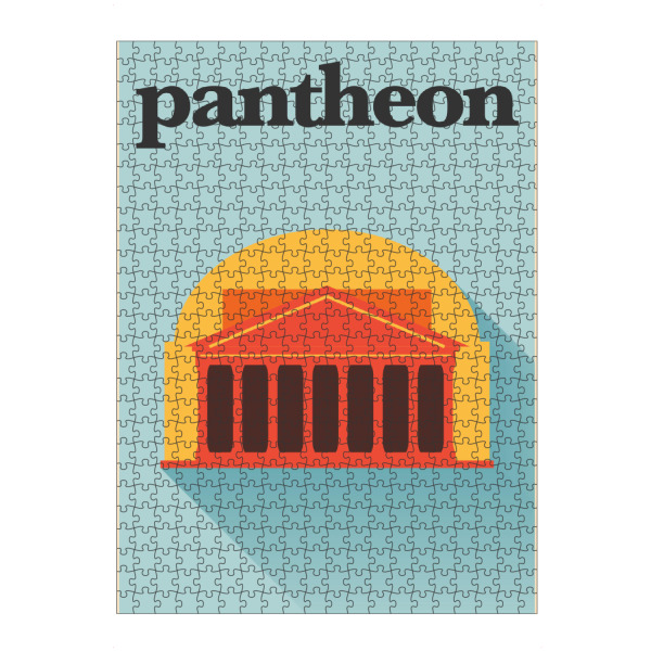artboxONE Puzzle "Minimal Flat Pantheon Rome" artboxONE - Städte,Reise / Länder,Städte / Rom