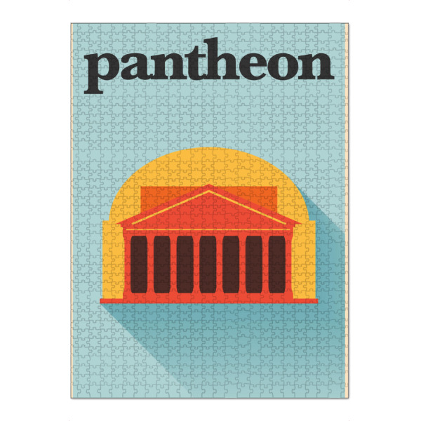 Puzzle Ravensburger "Minimal Flat Pantheon Rome" artboxONE - Städte,Reise / Länder,Städte / Rom