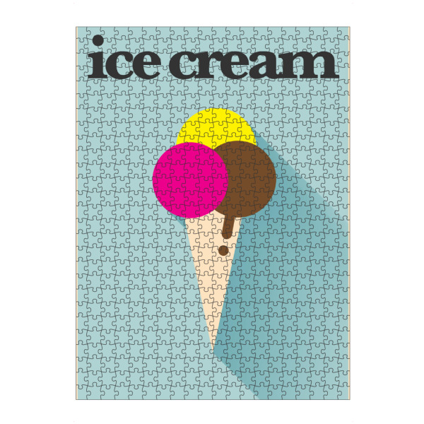 artboxONE Puzzle "Minimal Ice Cream" artboxONE - Essen & Trinken