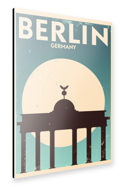 Alu-Dibond "Retro Berlin" 30x20 cm artboxONE