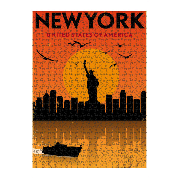 artboxONE Puzzle "Retro New York" artboxONE - Städte,Städte / New York,Reise,Reise / Länder