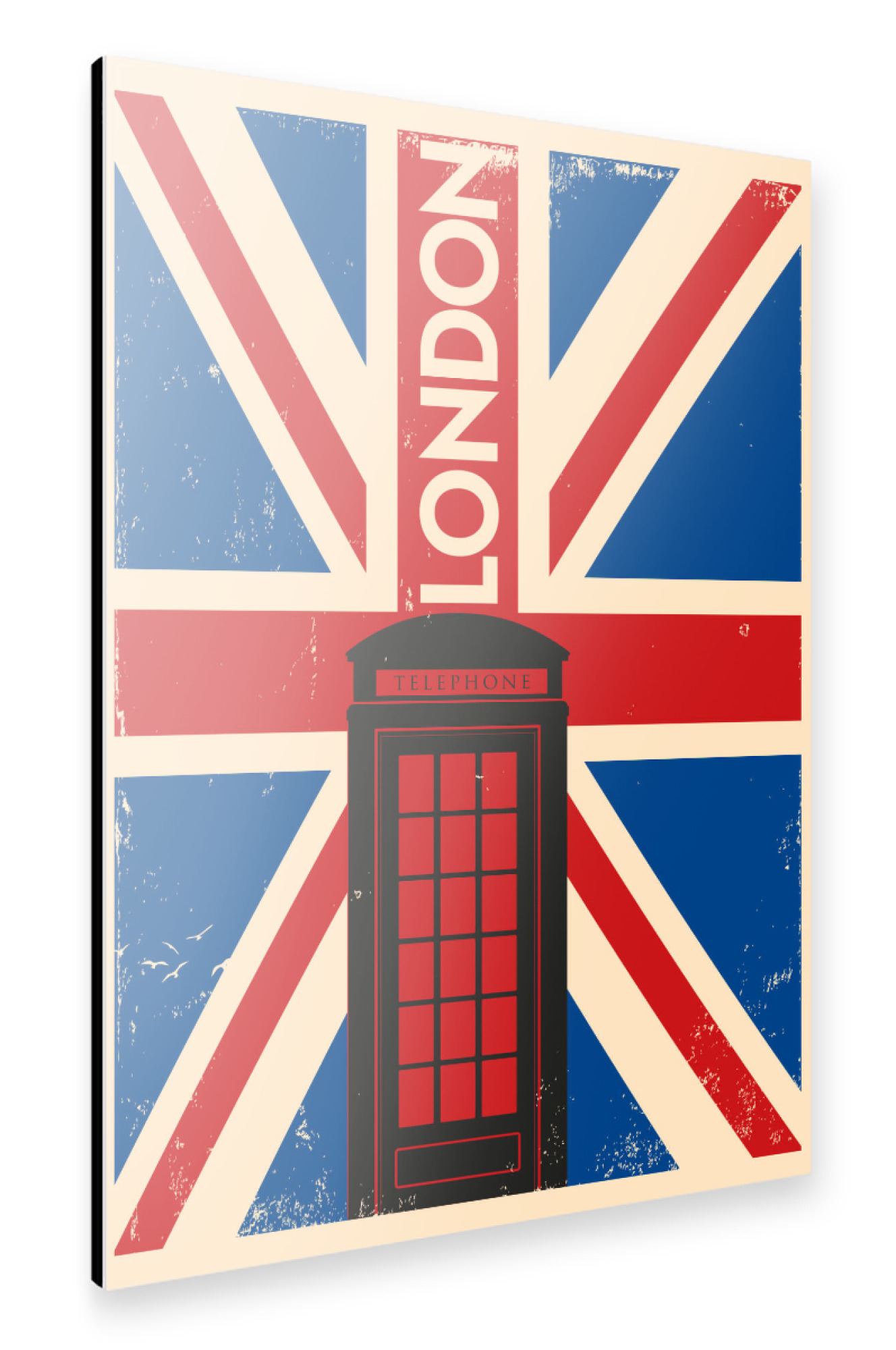 Alu-Dibond "Retro London" 75x50 cm artboxONE