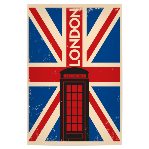 Poster "Retro London" artboxONE - Städte,Städte / London,Reise,Reise / Länder