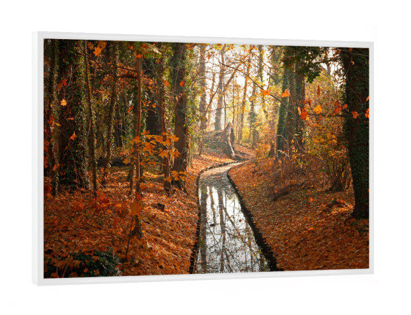 Poster mit weißem Rahmen "Berlin im Herbst" artboxONE - Natur