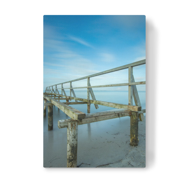 Leinwandbild "Alter Steeg an der Ostsee" artboxONE - Natur,Reise,Reise / Strand und Meer