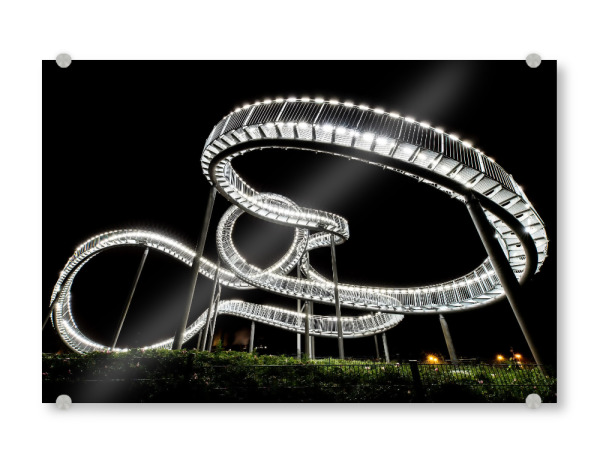 Acrylglasbild "Tiger and Turtle Magic Mountain" artboxONE - Abstrakt,Schwarzweiß,Architektur