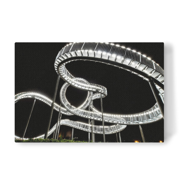 Leinwandbild "Tiger and Turtle Magic Mountain" artboxONE - Abstrakt,Schwarzweiß,Architektur