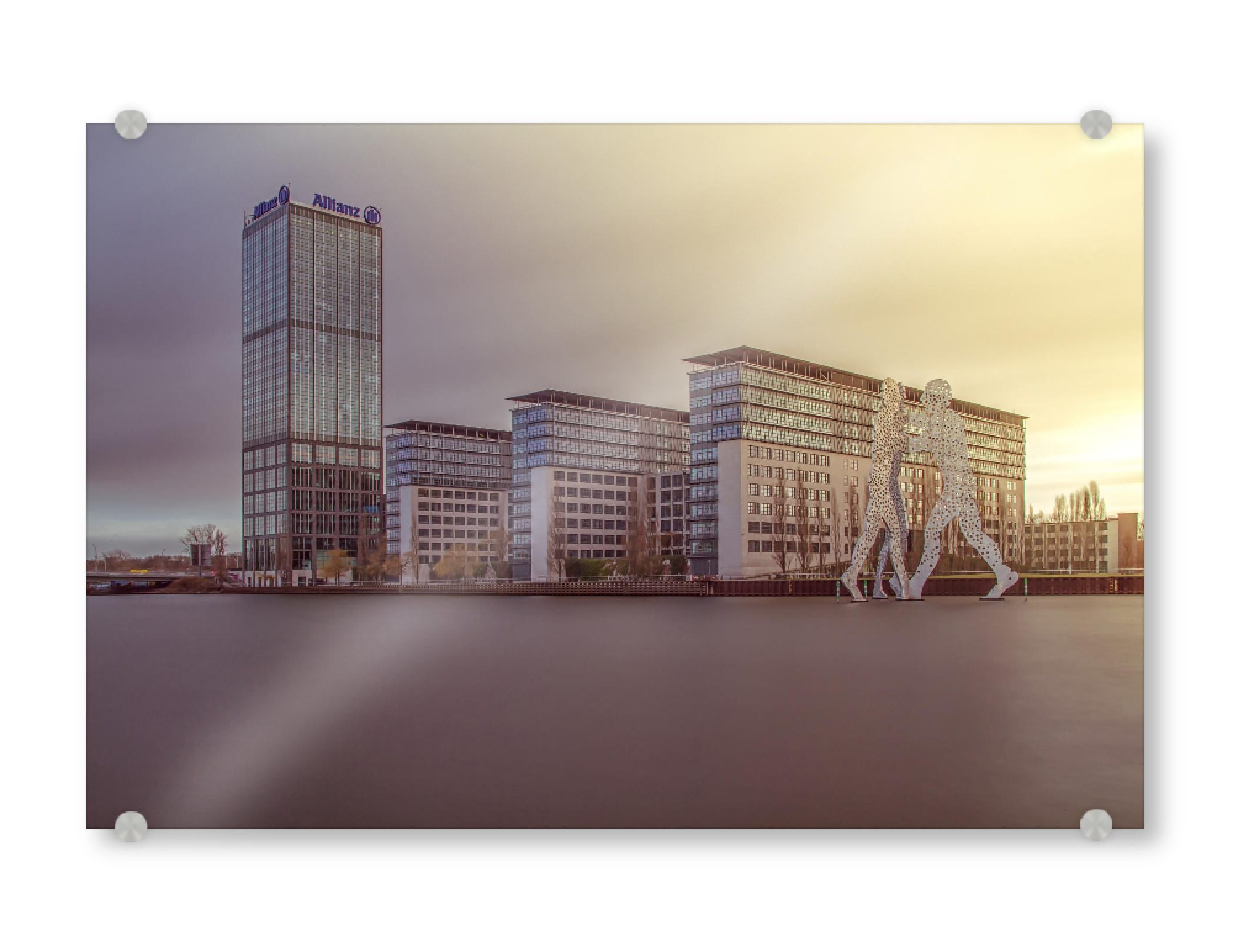 Acrylglasbild "Berlin im Sonnenuntergang" artboxONE - Städte,Städte / Berlin,Architektur