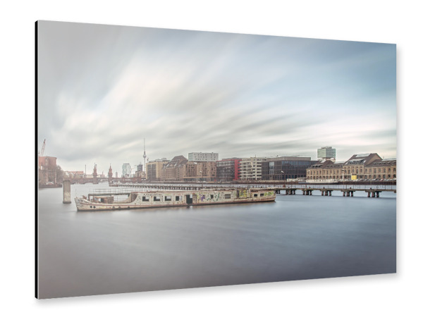 Alu-Dibond "Berlin Osthafen 2" 30x20 cm artboxONE