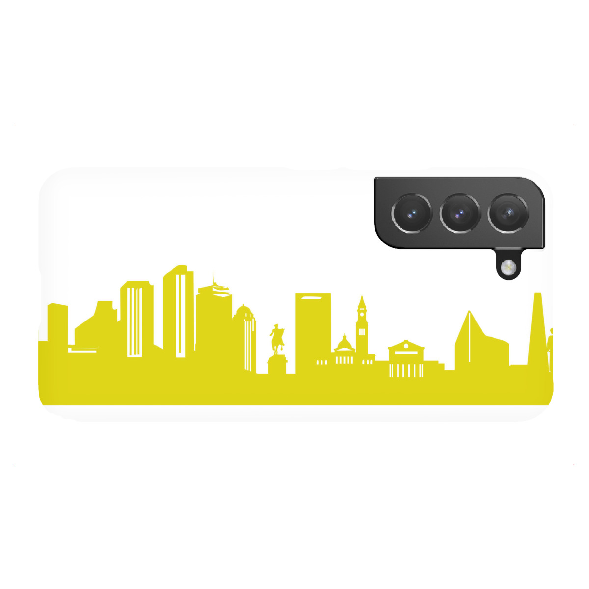 "Boston 06 Skyline Spring-Green Print monochrome"für Samsung Galaxy - Premium-Case Handyhülle artboxONE