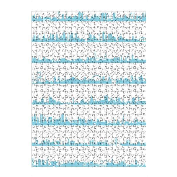 artboxONE Puzzle "16 Metropolen in Pastelblau" artboxONE - Städte,Abstrakt,Architektur,Städte / Weitere