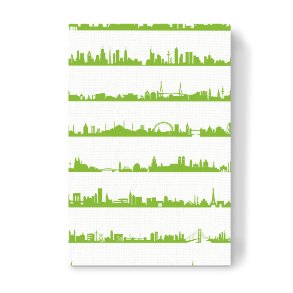 Leinwandbild "16 Metropolen Greenery" artboxONE - Städte,Abstrakt,Architektur,Städte / Weitere