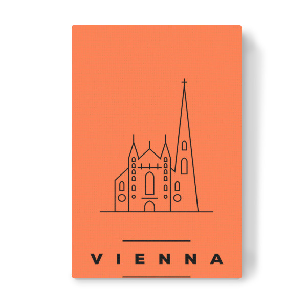 Leinwandbild "Minimal Vienna" artboxONE - Städte,Reise,Reise / Länder,Städte / Wien