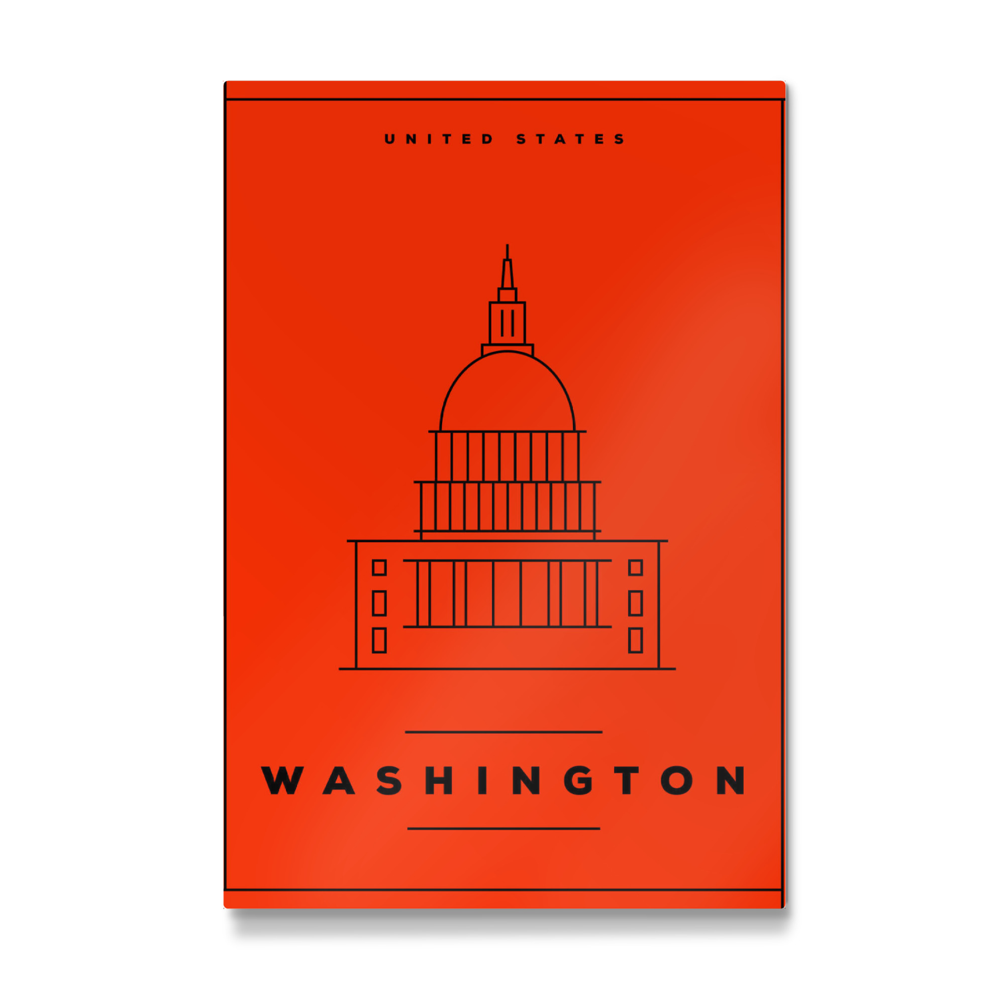 Galerie-Print "Minimal Washington" 75x50 cm artboxONE