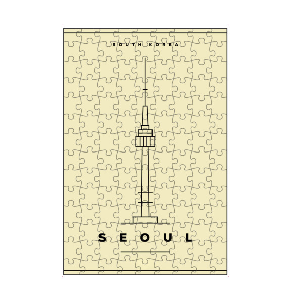 artboxONE Puzzle "Minimal Seoul" artboxONE - Städte,Reise,Reise / Asien,Reise / Länder,Städte / Weitere