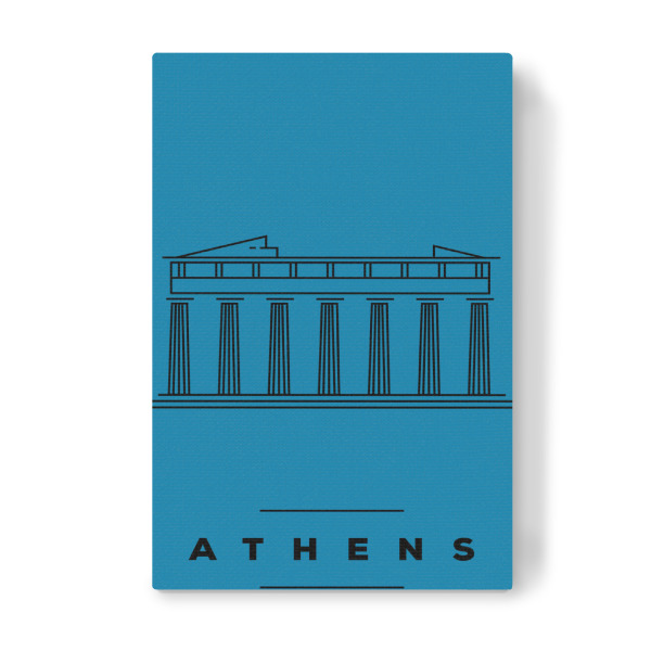 Leinwandbild "Minimal Athens" artboxONE - Städte,Reise,Reise / Länder