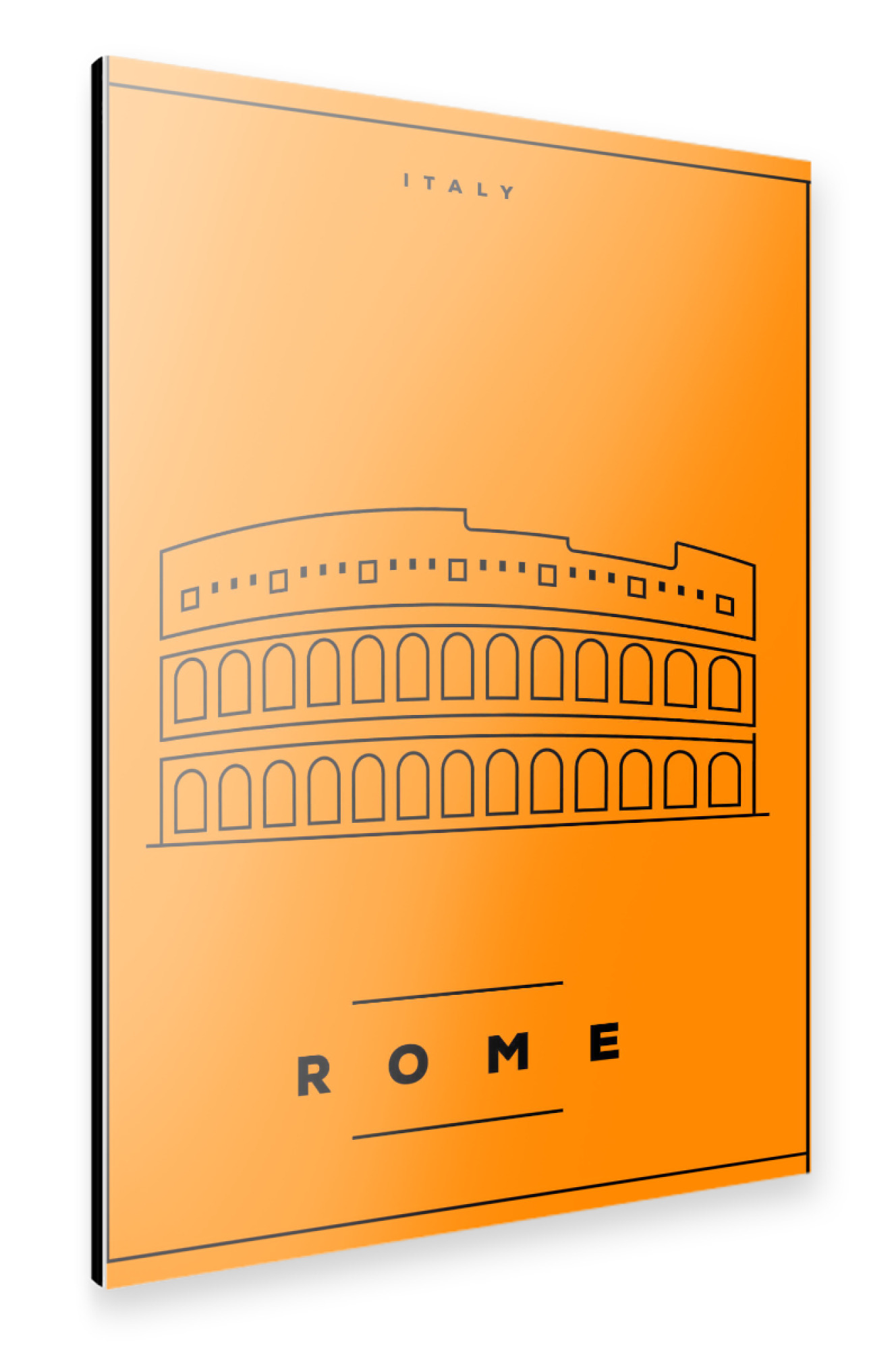 Alu-Dibond "Minimal Rome" 30x20 cm artboxONE