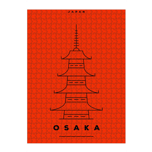 artboxONE Puzzle "Minimal Osaka" artboxONE - Städte,Reise,Reise / Asien,Reise / Länder,Städte / Weitere