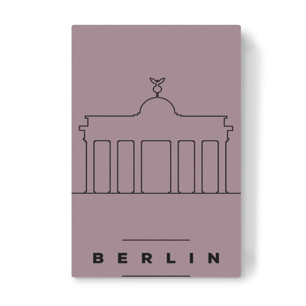 Leinwandbild "Minimal Berlin Poster" artboxONE - Städte,Städte / Berlin,Reise