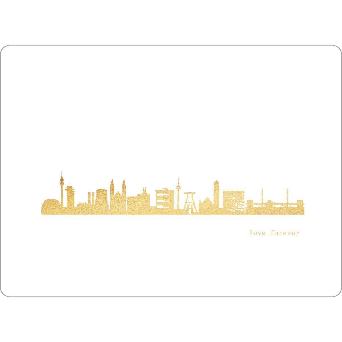 Tischset "RUHRPOTT GOLD Print Love" artboxONE - Städte,Reise,Architektur,Städte / Weitere