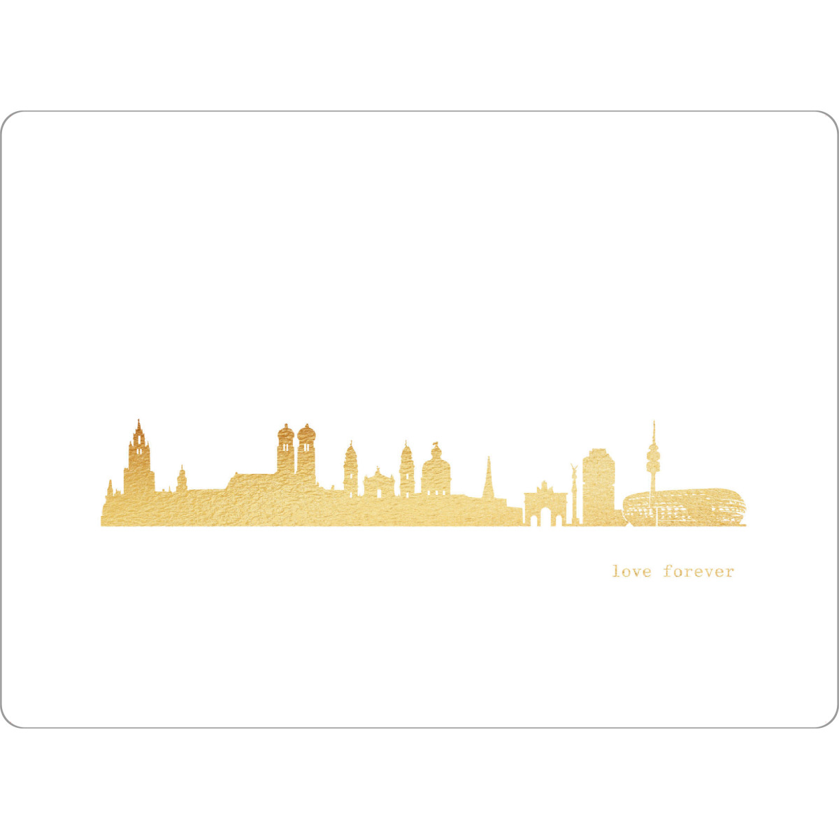 Tischset "MÜNCHEN GOLD Print Love" artboxONE - Städte,Städte / München,Reise,Architektur