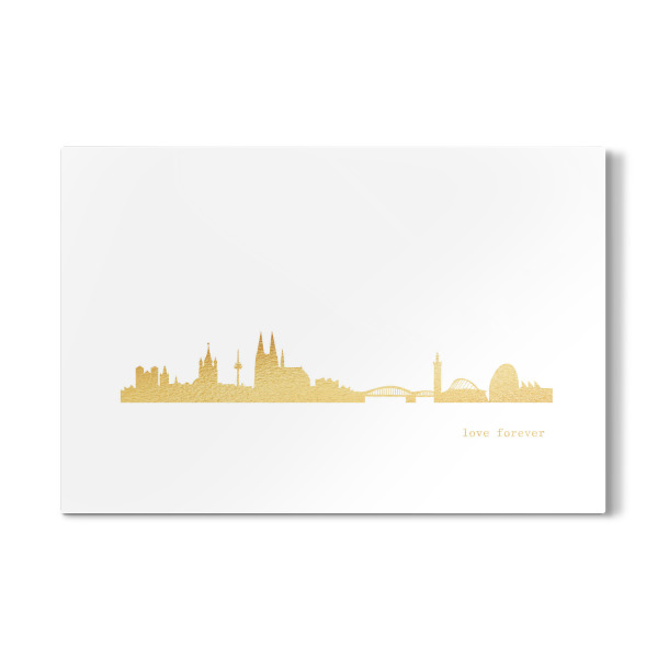Galerie-Print "KÖLN GOLD Print Love" 30x20 cm artboxONE
