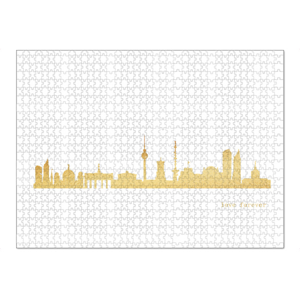Puzzle Ravensburger "BERLIN GOLD Print Love" artboxONE - Städte,Städte / Berlin,Reise,Architektur
