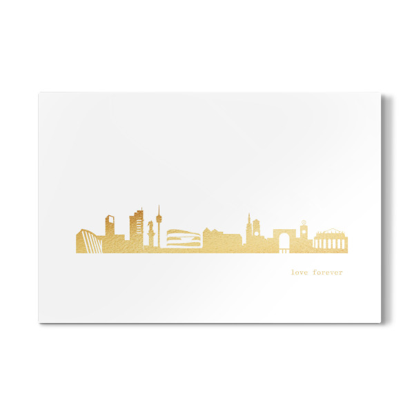 Galerie-Print "STUTTGART GOLD Print Love" 30x20 cm artboxONE