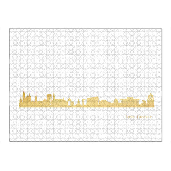 Puzzle Ravensburger "KOPENHAGEN GOLD Print Love" artboxONE - Städte,Reise,Architektur,Städte / København