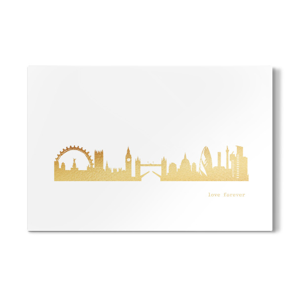 Galerie-Print "LONDON GOLD Print Love" 30x20 cm artboxONE