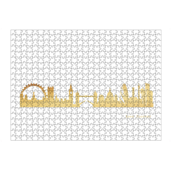 artboxONE Puzzle "LONDON GOLD Print Love" artboxONE - Städte,Städte / London,Reise,Architektur