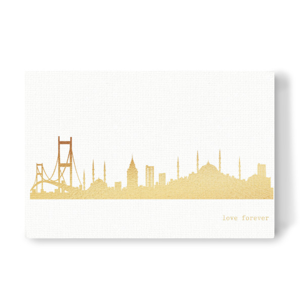 Leinwandbild "ISTANBUL GOLD Print Love" artboxONE - Städte,Reise,Architektur,Städte / Istanbul