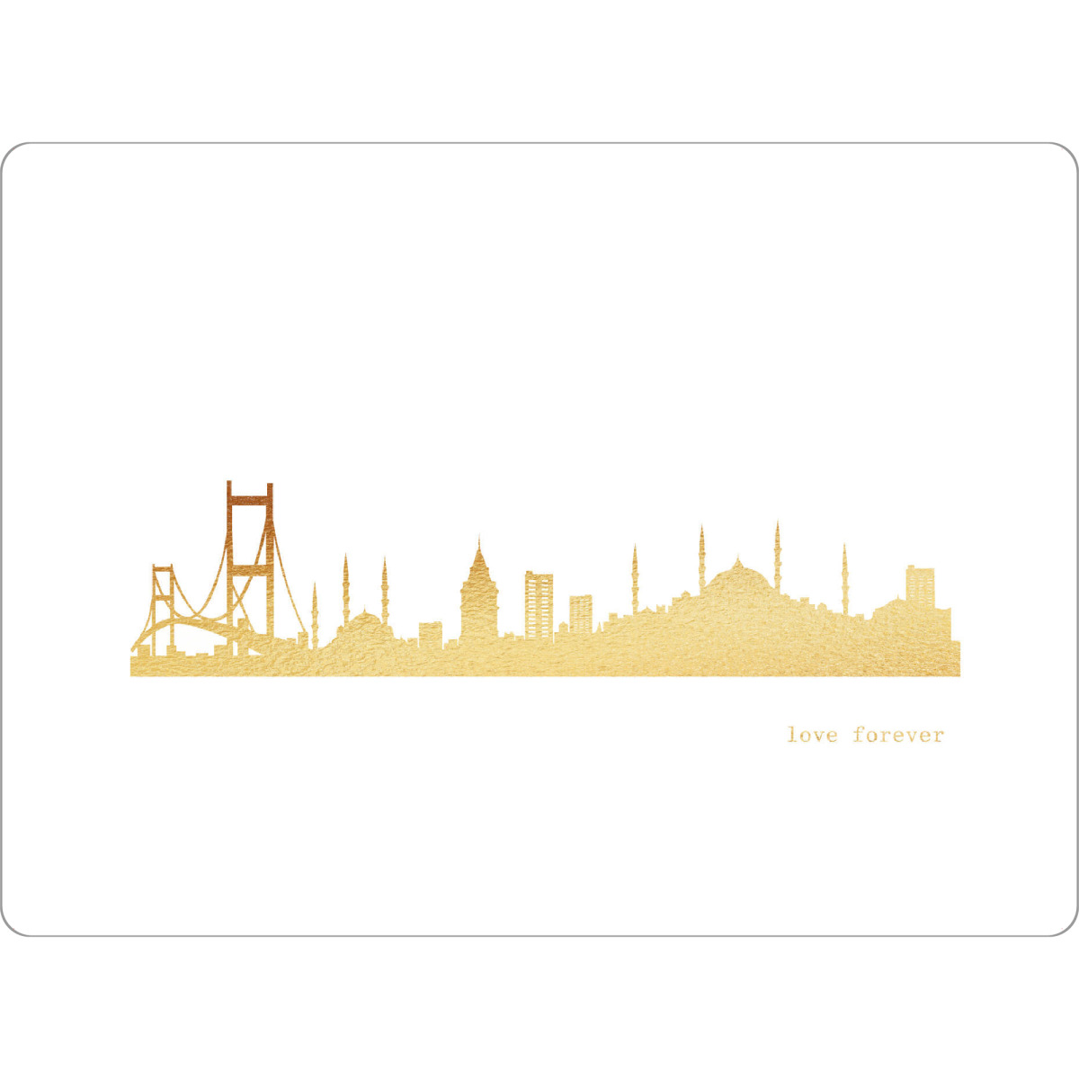 Tischset "ISTANBUL GOLD Print Love" artboxONE - Städte,Reise,Architektur,Städte / Istanbul