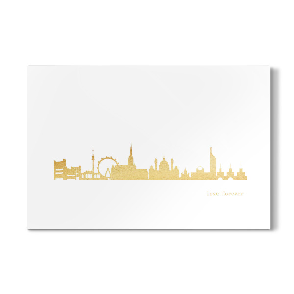 Galerie-Print "WIEN GOLD Print Love" 30x20 cm artboxONE