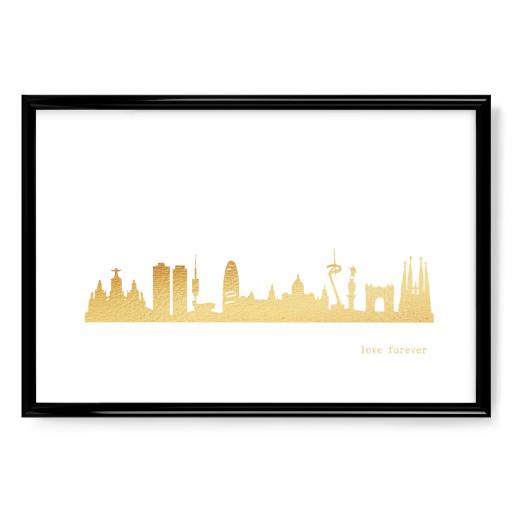 BARCELONA GOLD Print Love