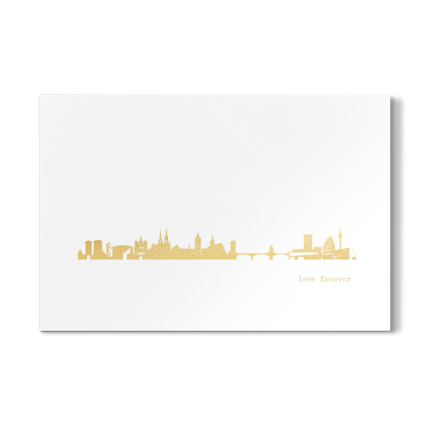 Galerie-Print "BASEL GOLD Print Love" 30x20 cm artboxONE