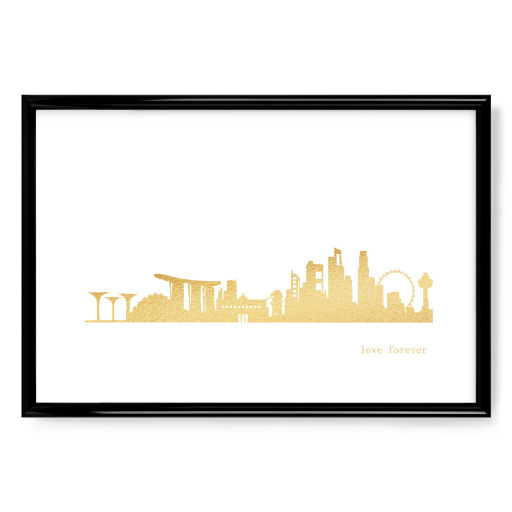 SINGAPORE GOLD Print Love