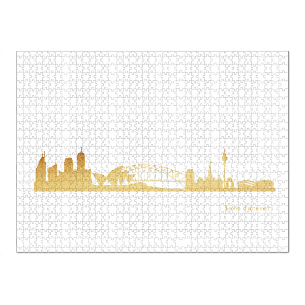 Puzzle Ravensburger "SYDNEY GOLD Print Love" artboxONE - Städte,Reise,Architektur,Städte / Sydney