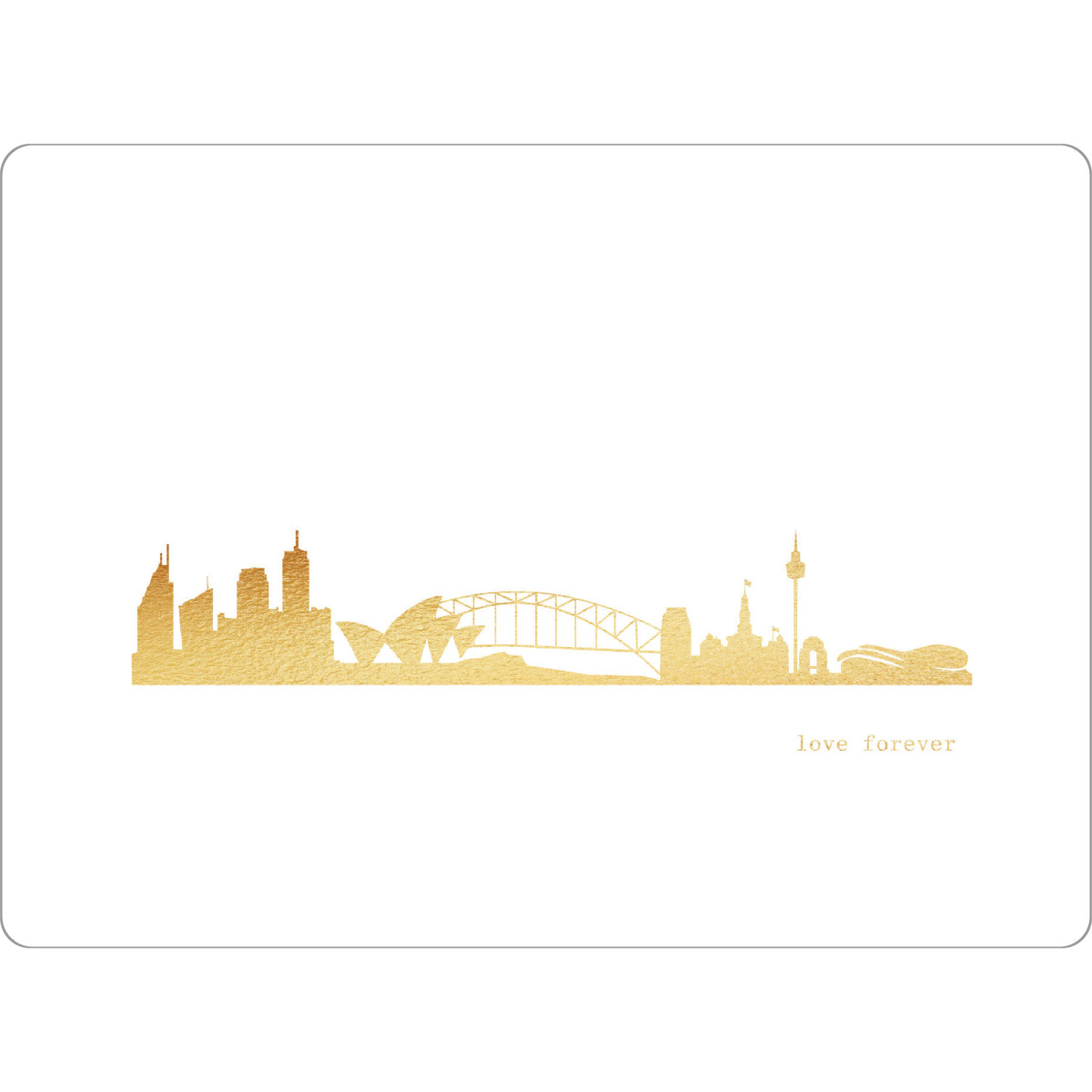 Tischset "SYDNEY GOLD Print Love" artboxONE - Städte,Reise,Architektur,Städte / Sydney