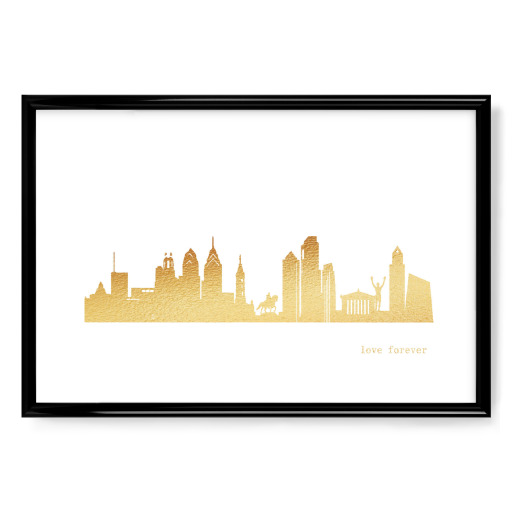 Philadelphia GOLD Print Love