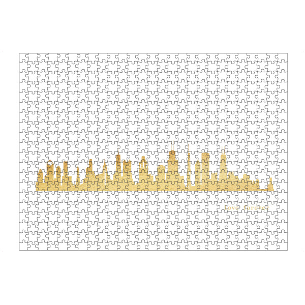 Puzzle Ravensburger "CHICAGO GOLD Print Love" artboxONE - Städte,Reise,Architektur,Städte / Chicago