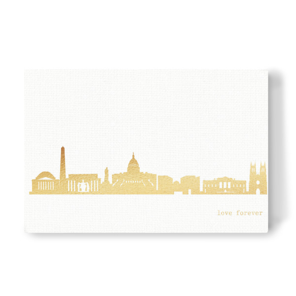Leinwandbild "Washington GOLD Print Love" artboxONE - Städte,Reise,Architektur,Städte / Washington